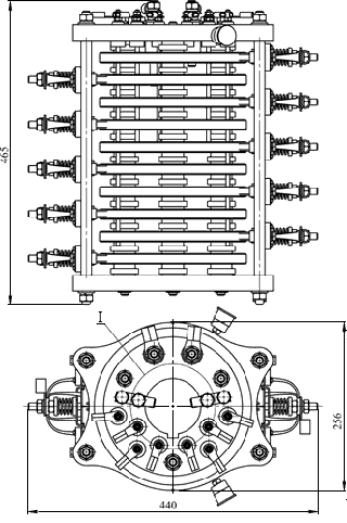Габаритные, установочные и присоединительные размеры токоприемника ТКК-85